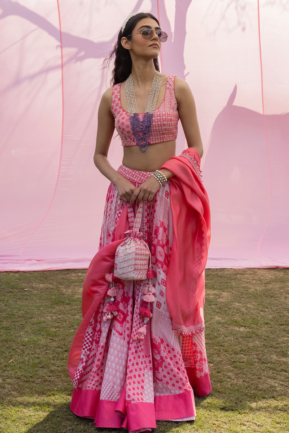 Printed Lehenga Set