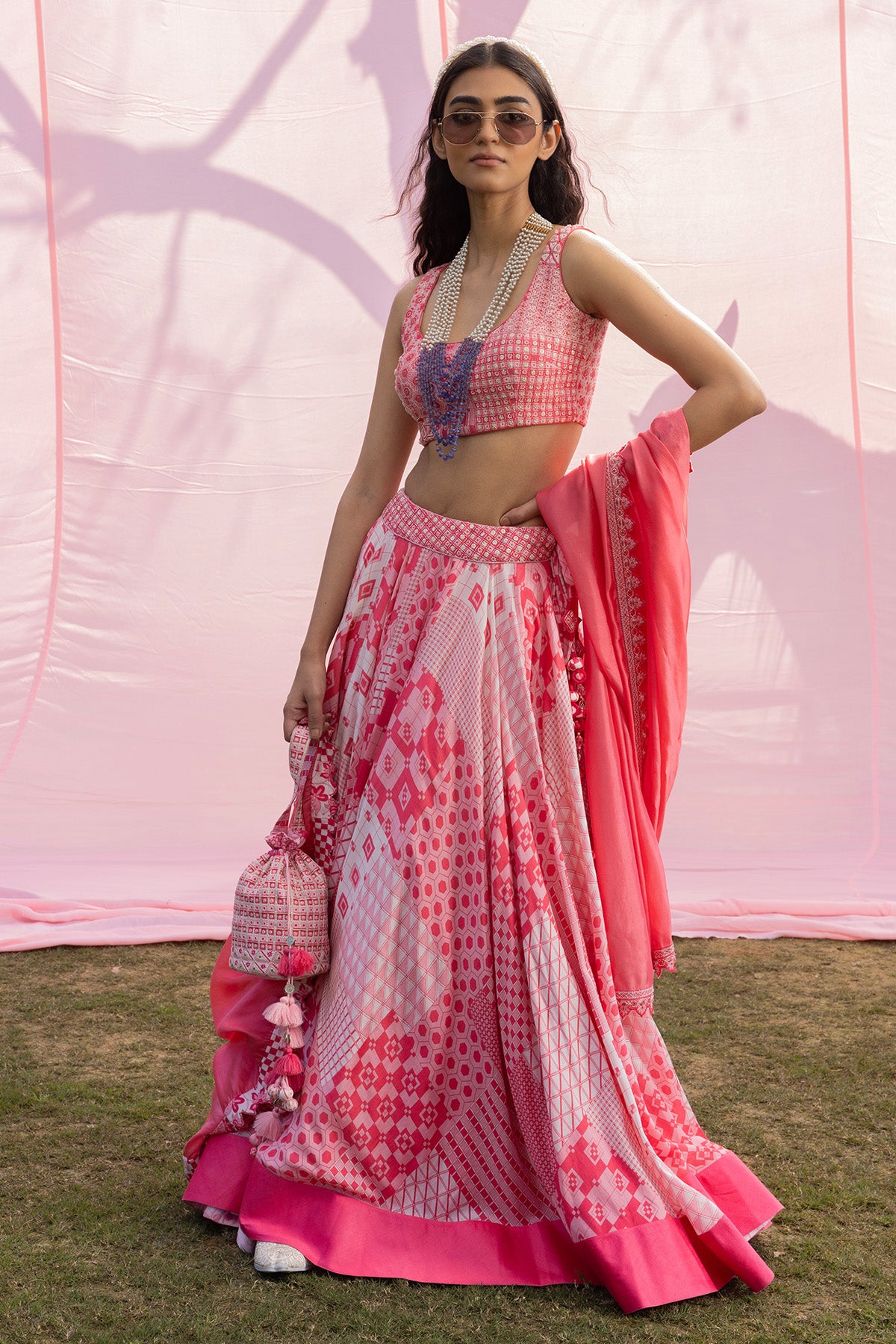 Printed Lehenga Set