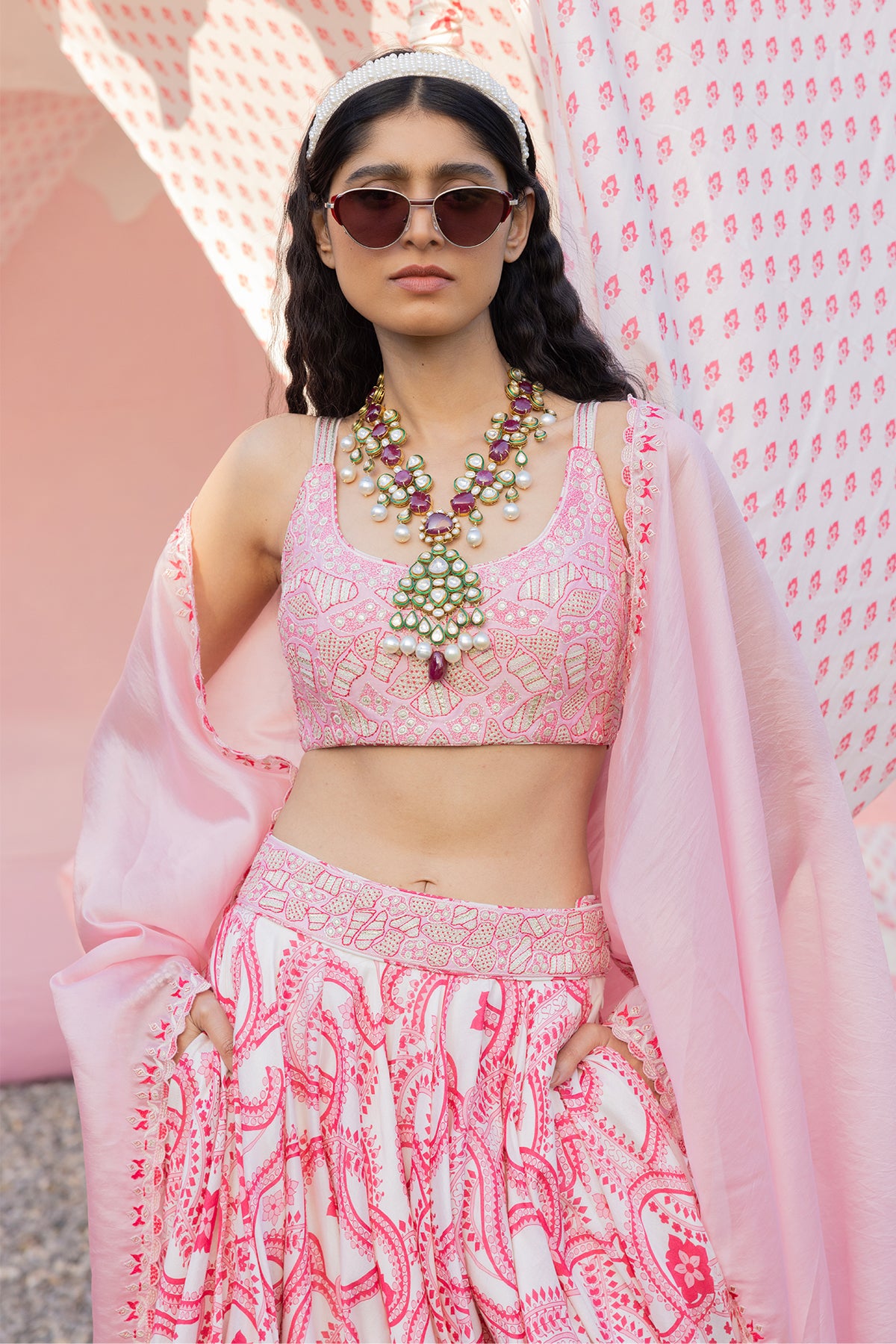 Printed Lehenga leather Patch