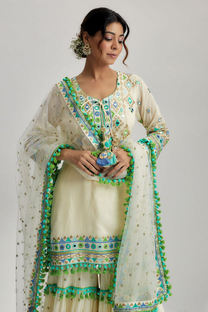 Maahika Layered Sharara Set