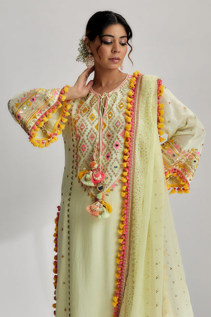 Nishika Long Kurta With Palazzo