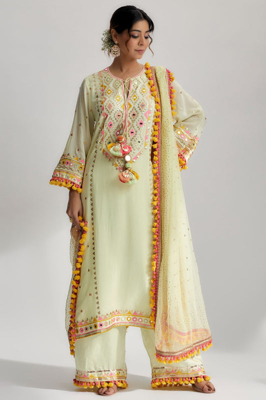 Nishika Long Kurta With Palazzo