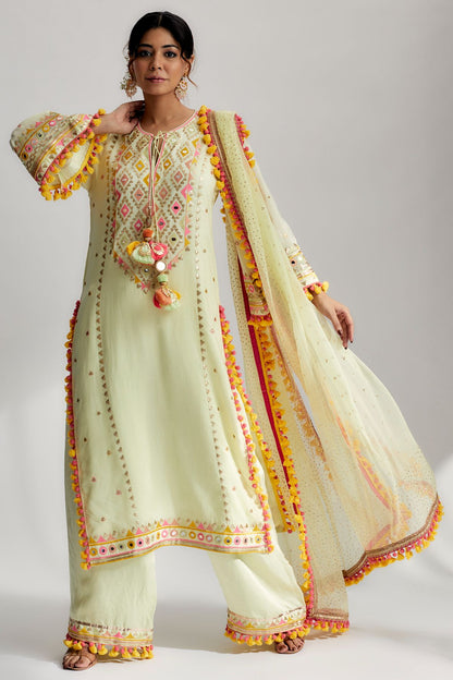 Nishika Long Kurta With Palazzo