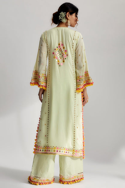 Nishika Long Kurta With Palazzo