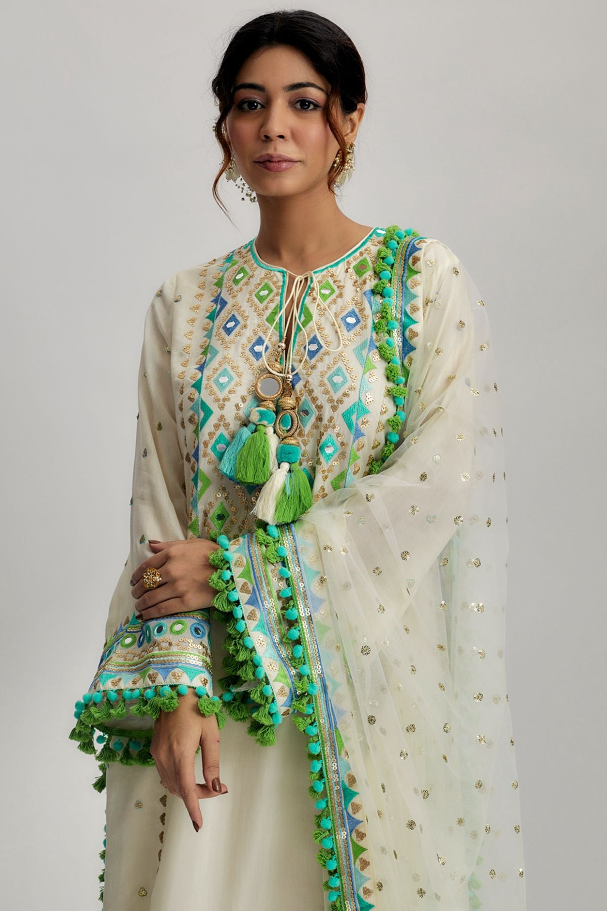 Nishika Long Kurta With Palazzo