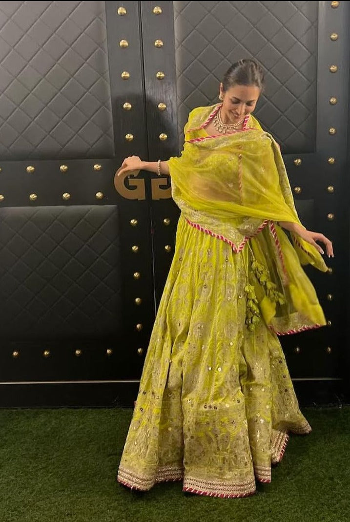 Malaika Arora In Golconda Nayla Lehenga set