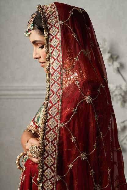 Deep Maroon Bridal Lehenga