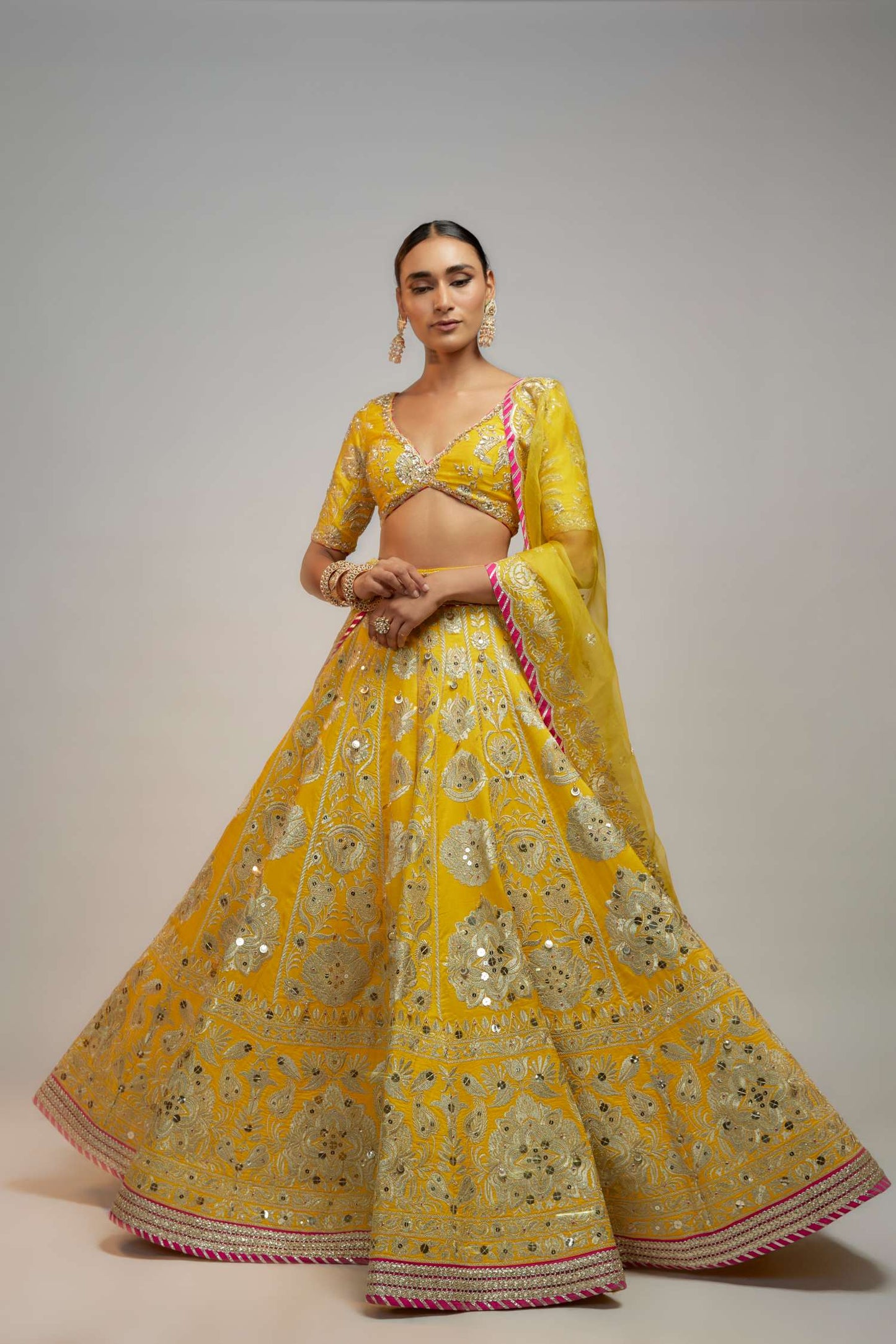 Sara Ali Khan in Golconda Anha Lehenga set