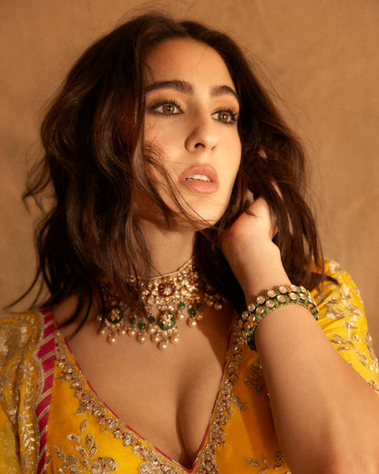 Sara Ali Khan in Golconda Anha Lehenga set