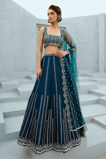 Blue Riya Skirt