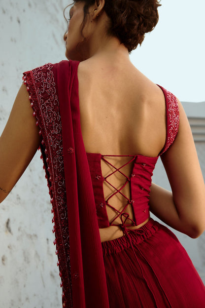 Estelle  Corset Pre Drape Saree