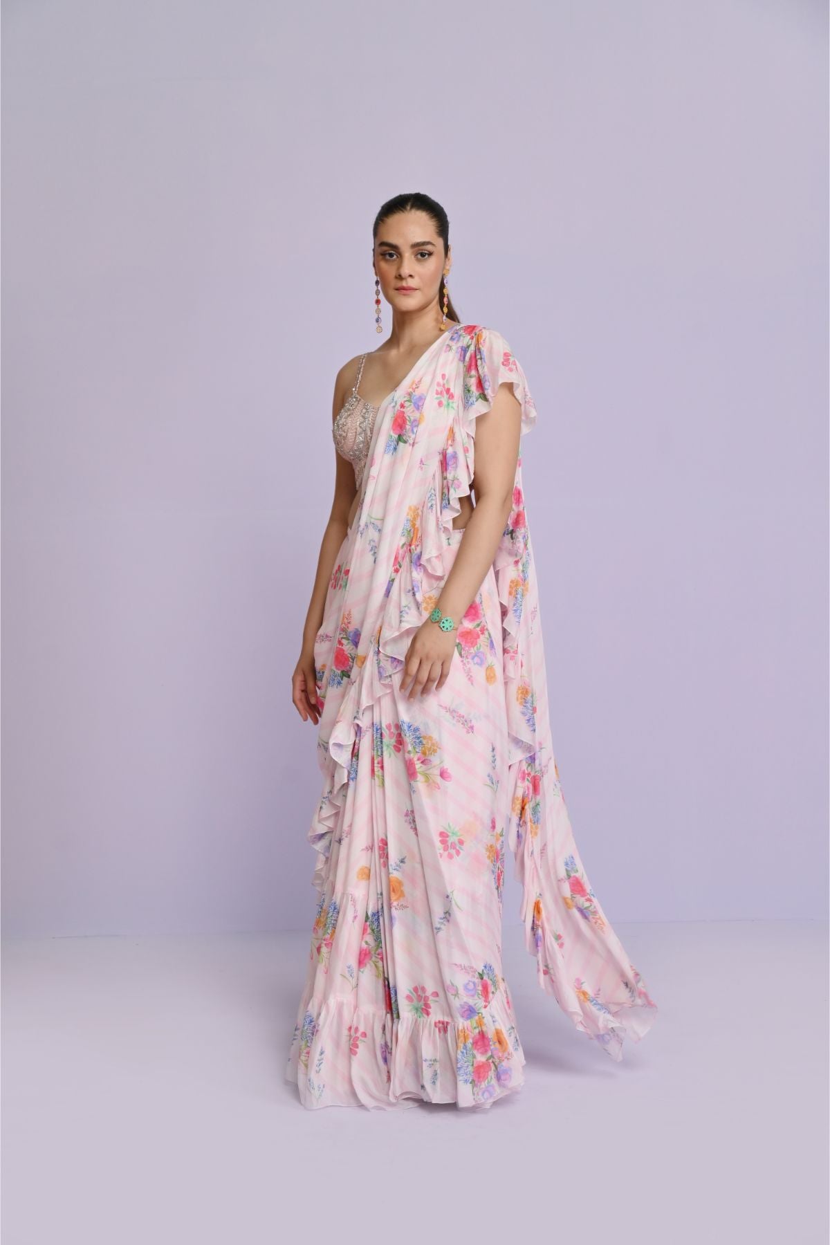 Amelia Ggt Ruffle Saree