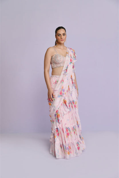 Amelia Ggt Ruffle Saree