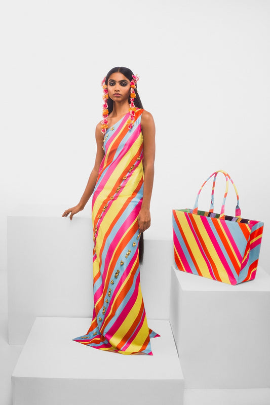 The Tutti Fruity Candy Stripe Dress