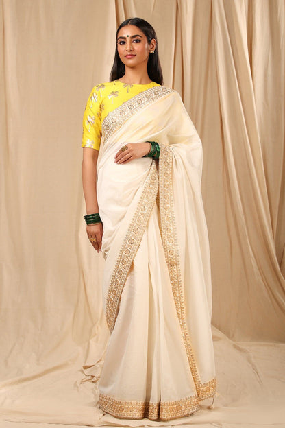 Ivory  Lily Saree