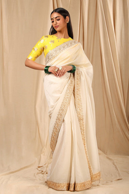 Ivory  Lily Saree