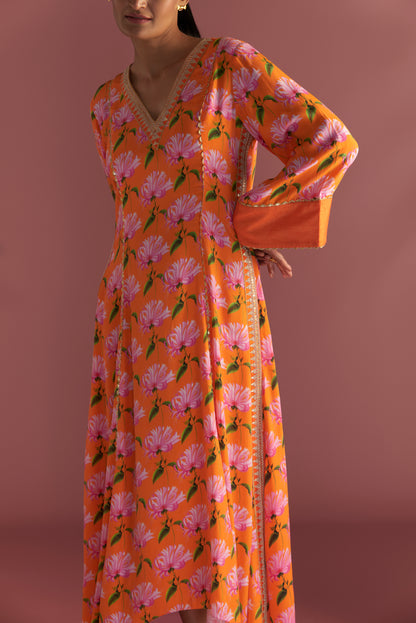 Orange Mist Kaftan