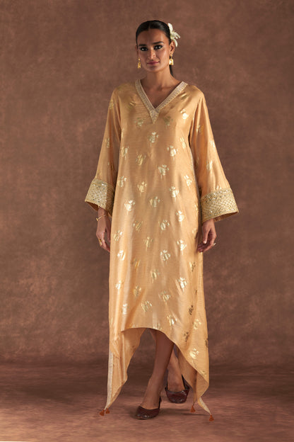 Beige Irisbud Kaftan