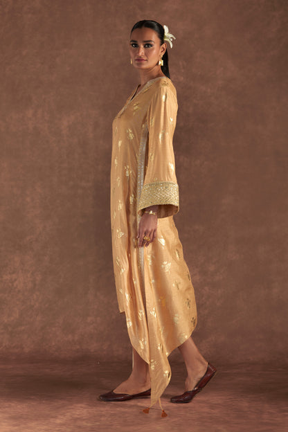 Beige Irisbud Kaftan