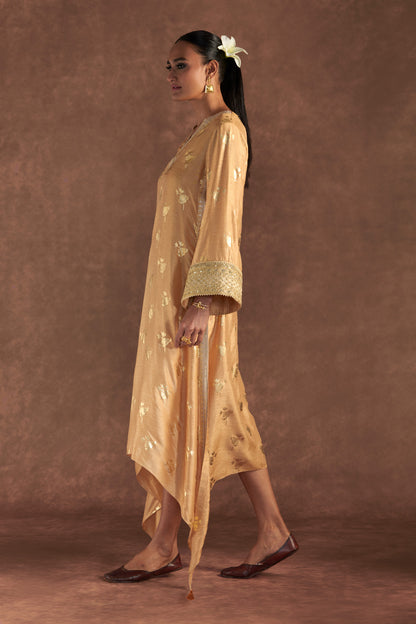 Beige Irisbud Kaftan