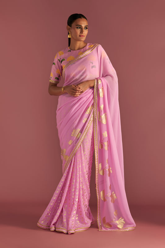 Blush Springbud Saree