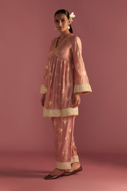 Salmon Irisbud  Salwar Set