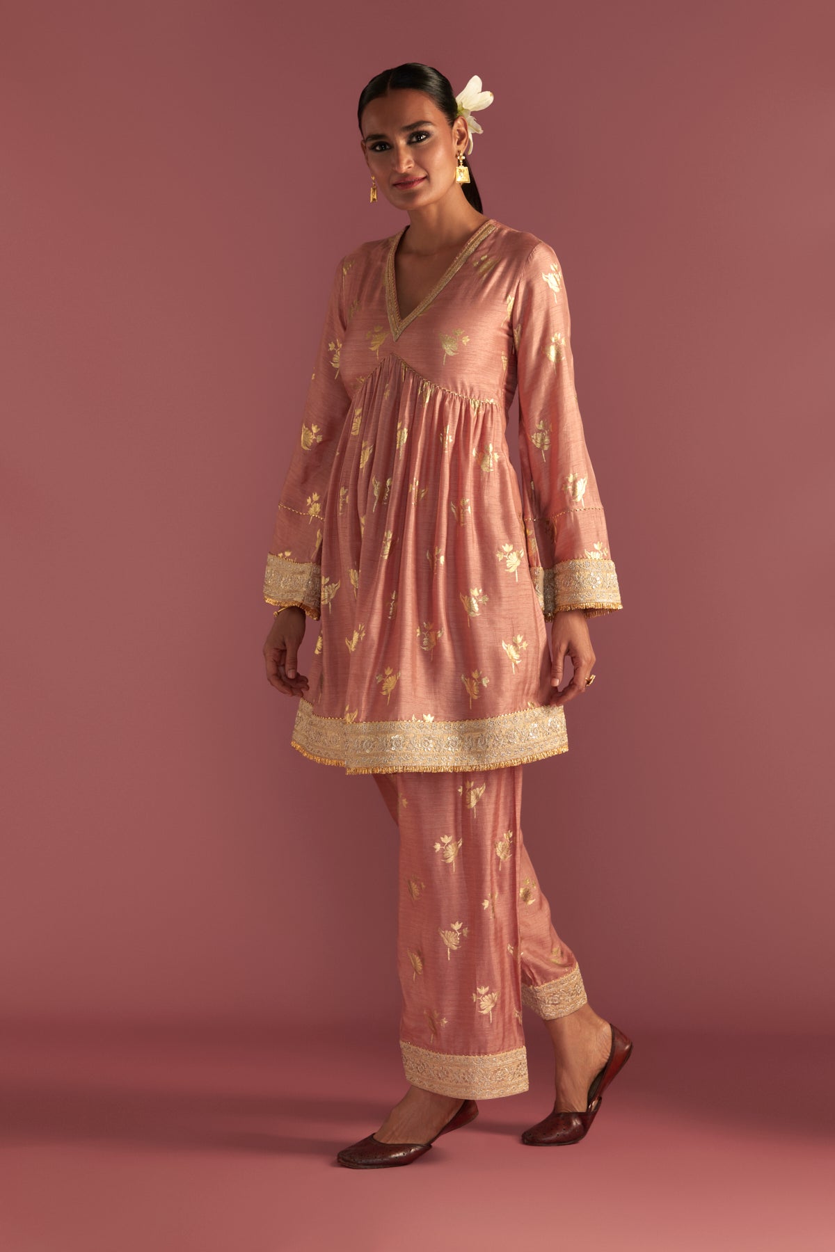 Salmon Irisbud  Salwar Set