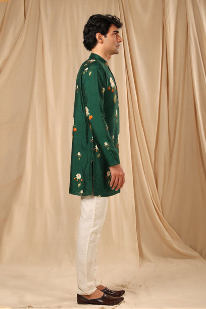 Bottle Green Buttercup Mens Kurta