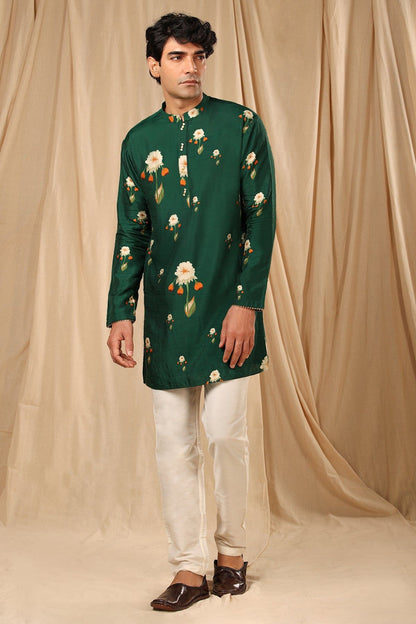 Bottle Green Buttercup Mens Kurta