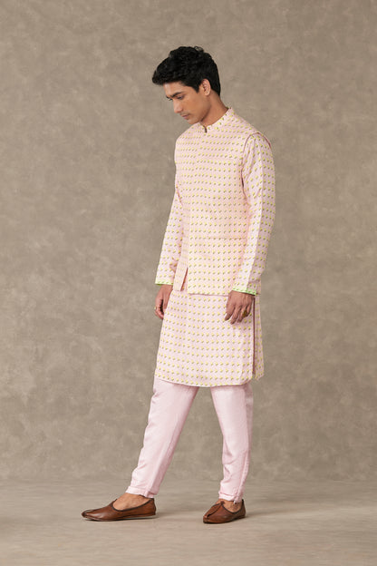 Barfi Pink Wallflower Bandi and Kurta Set