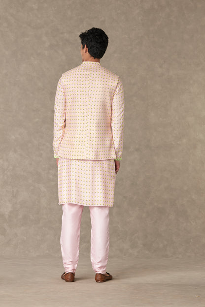 Barfi Pink Wallflower Bandi and Kurta Set