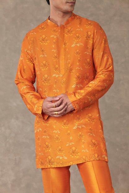 Rust Narangi Kurta Set