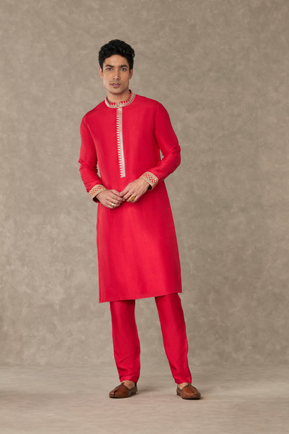 Red Anar Kurta Set