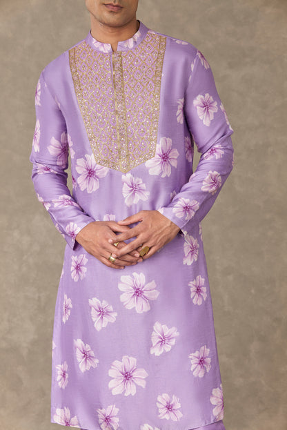 Lilac Parijat Kurta