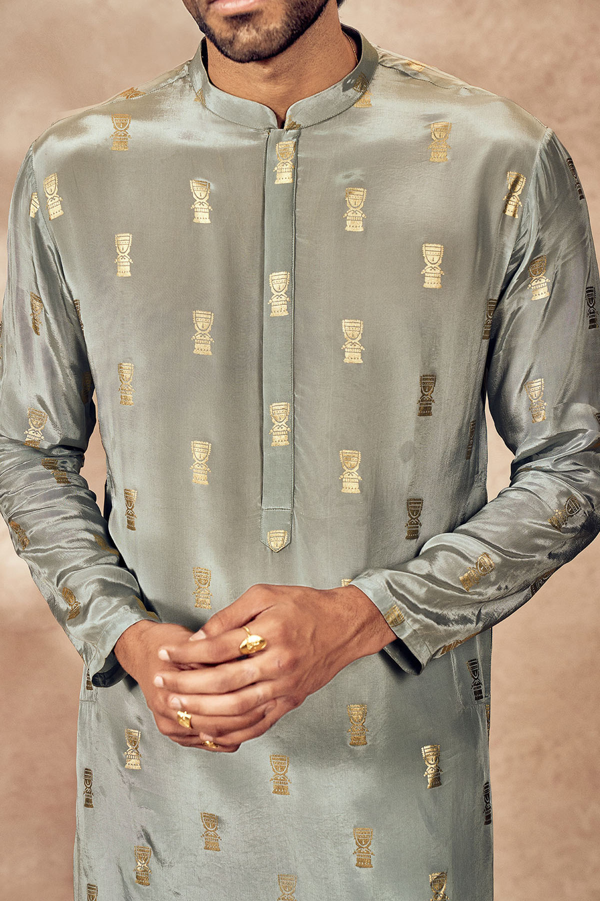 Grey Timber Tribe Kurta