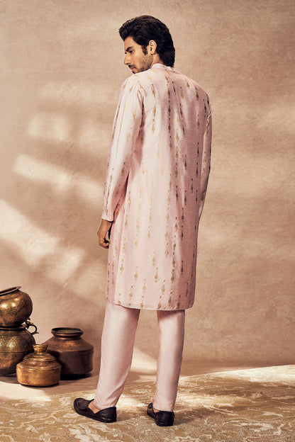 Baby Pink Tribal Pillar Kurta