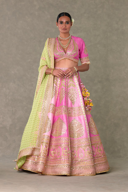 Barfi Pink Paan Patti Lehenga Set