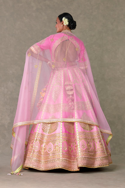 Barfi Pink Paan Patti Lehenga Set