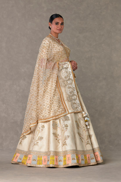 Ivory Anar-Phool Lehenga