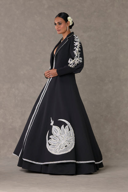 Black Chand Gown Set