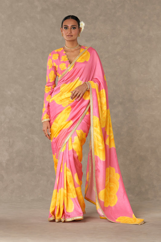 Pink 'Gulaab' Saree