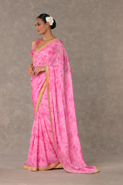 Pink Bloomerang Saree