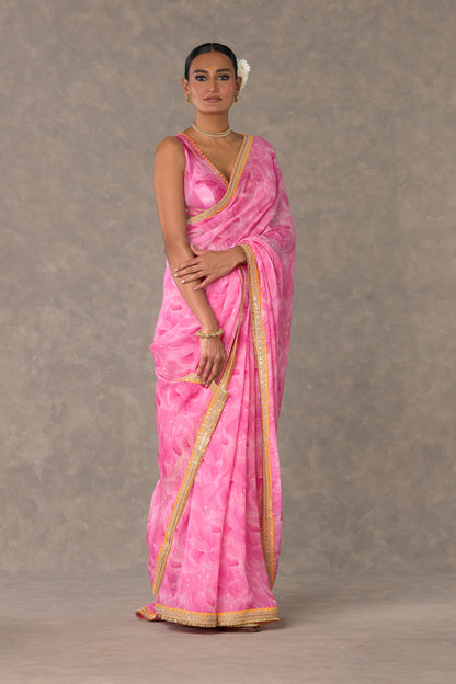 Pink Bloomerang Saree