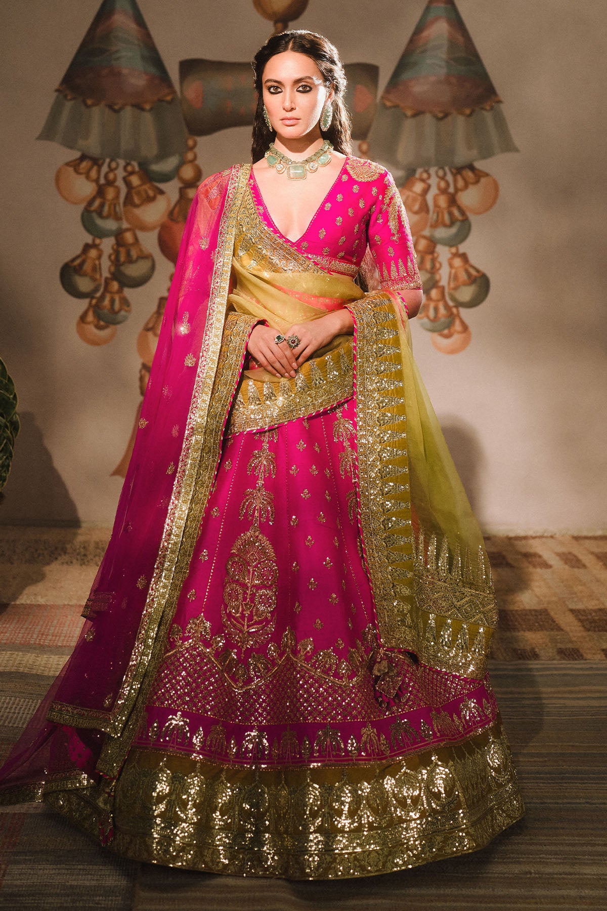 Rose Falooda Lehenga Set