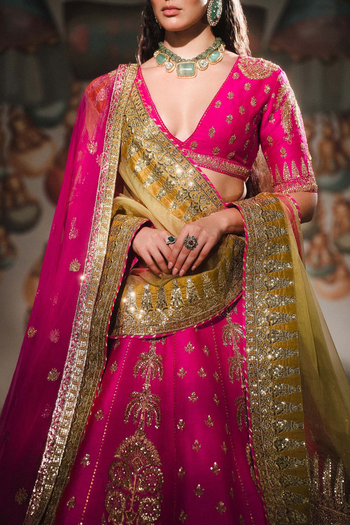 Rose Falooda Lehenga Set