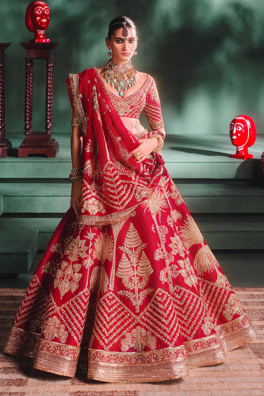 The Aalu Bukhara Lehenga With Veil