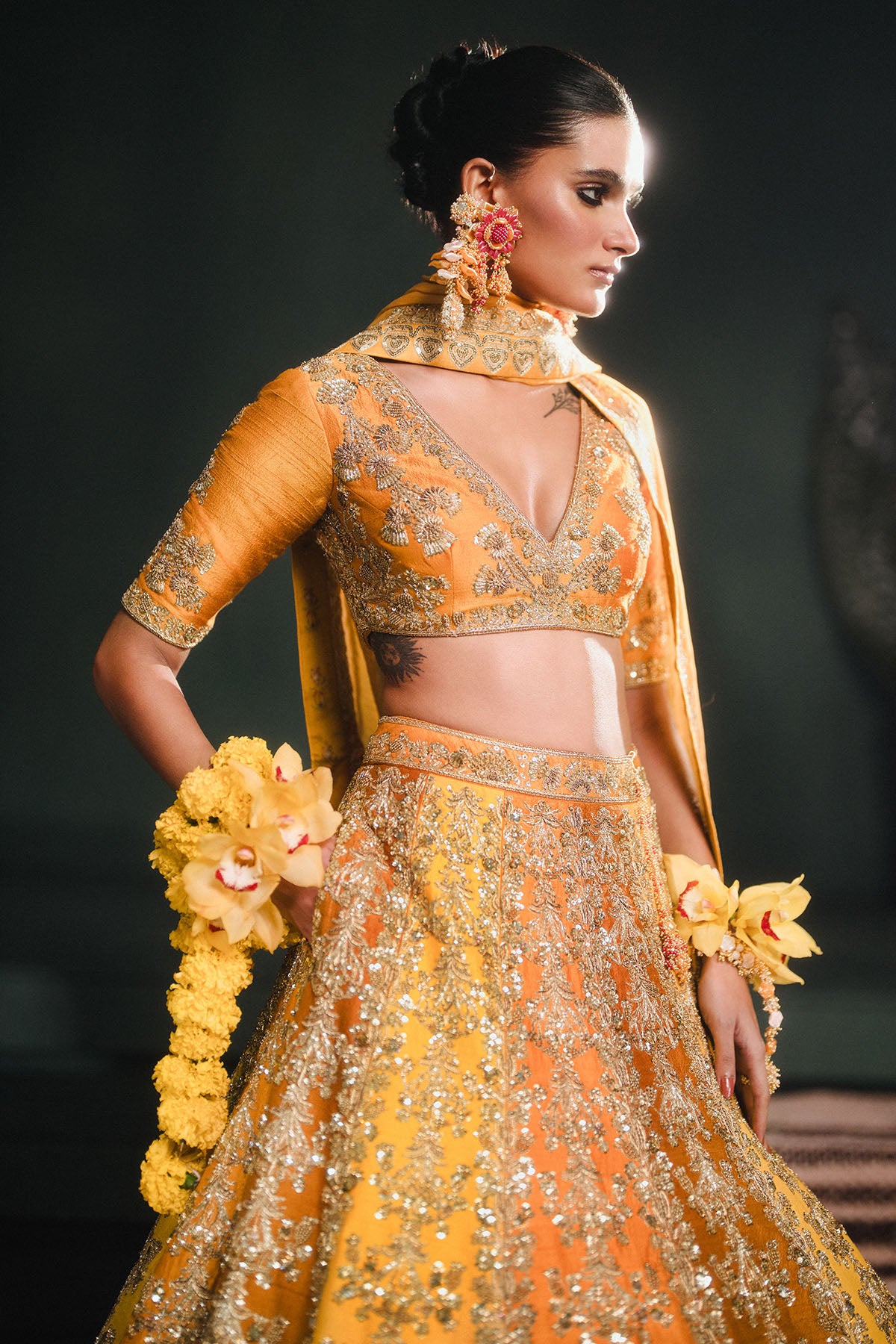 The Ghevar Lehenga