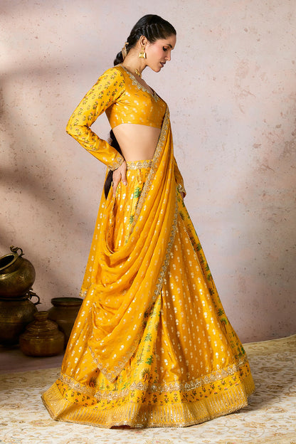 Yellow Nomatic Tribe Lehenga Set