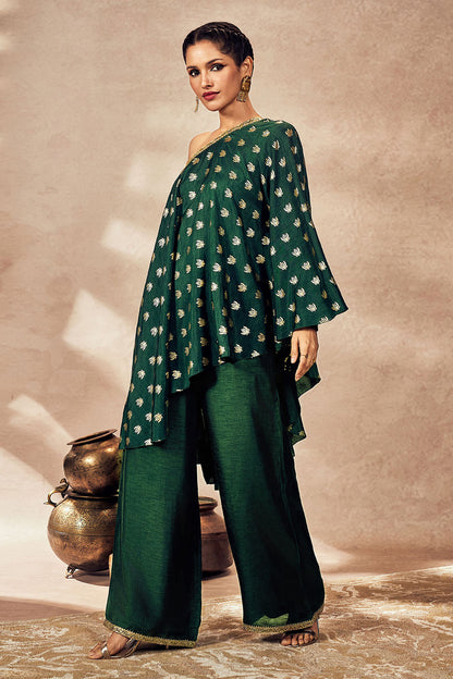 Green Palmscape Tunic Set