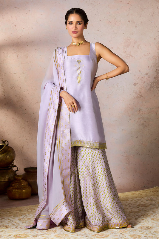 Lilac Pixie Dust Sharara Set